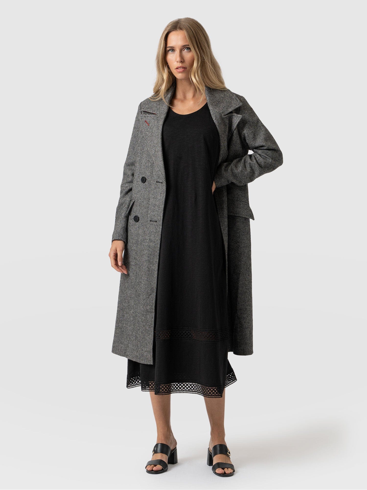 Ruby Lace Trapeze Dress Black - Women's Dresses | Saint + Sofia® USA